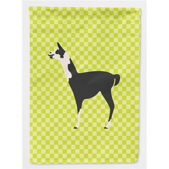 Carolines Treasures BB7744GF Llama Q Ara Green Flag Garden Size