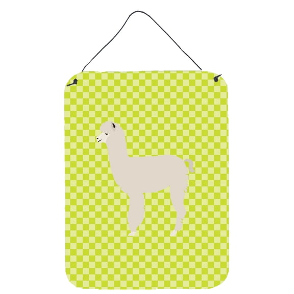 Caroline's Treasures BB7745DS1216 Alpaca Green Wall or Door Hanging Prints, 12x16, multicolor