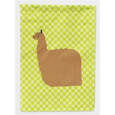Carolines Treasures BB7746CHF Alpaca Suri Green Flag Canvas House