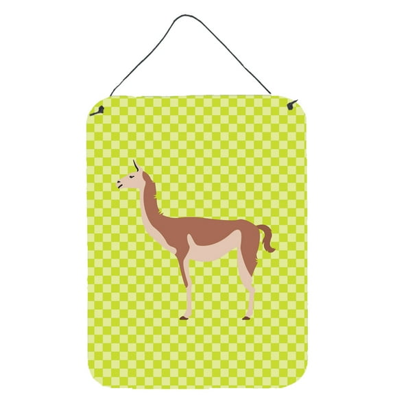 Caroline's Treasures BB7747DS1216 Guanaco Green Wall or Door Hanging Prints, 12x16, multicolor