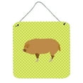 thumbnail image 1 of Carolines Treasures BB7760DS66 Hungarian Mangalica Pig Green Wall or Door Hanging Prints, 6 x 6 in., 1 of 1