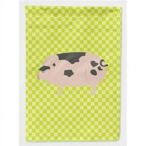 Caroline's Treasures BB7766GF Gloucester Old Spot Pig Green Flag Garden Size , Small, multicolor
