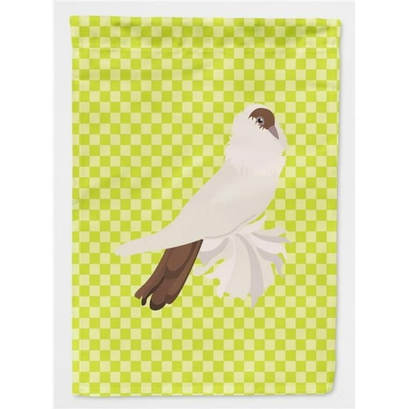 Caroline's Treasures BB7770GF German Helmet Pigeon Green Flag Garden Size , Small, multicolor