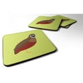 thumbnail image 1 of Carolines Treasures BB7782FC Chinese Painted or King Quail Green Foam Coaster, Set of 4, 1 of 3
