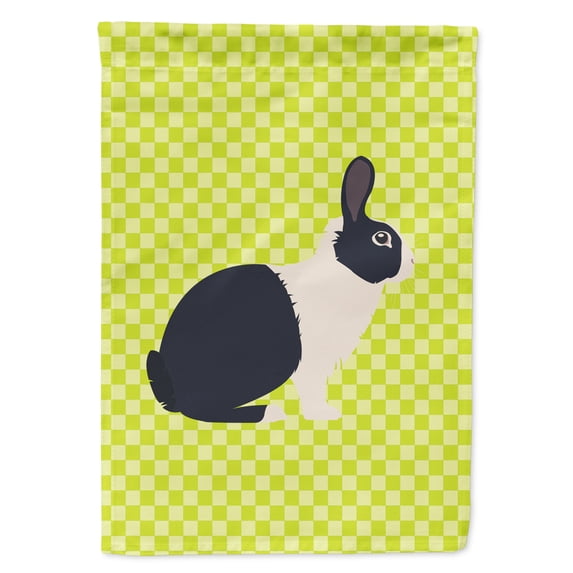 Dutch Rabbit Green Garden Flag