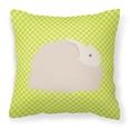 thumbnail image 1 of Carolines Treasures BB7785PW1414 Fluffy Angora Rabbit Green Fabric Decorative Pillow, 14 x 14 in., 1 of 2