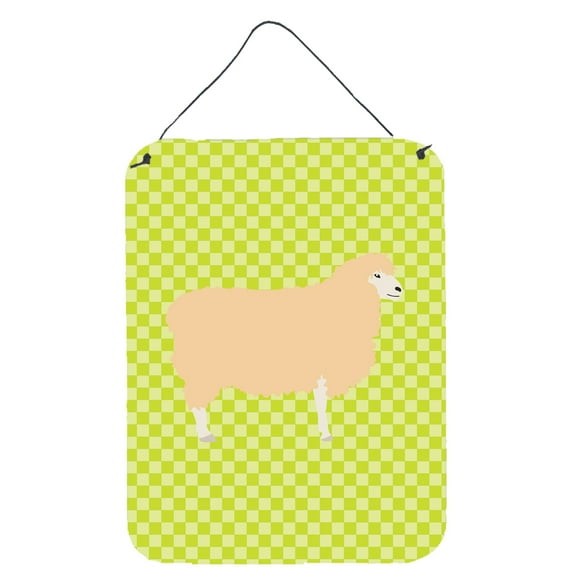 Caroline's Treasures BB7800DS1216 English Leicester Longwool Sheep Green Wall or Door Hanging Prints, 12x16, multicolor