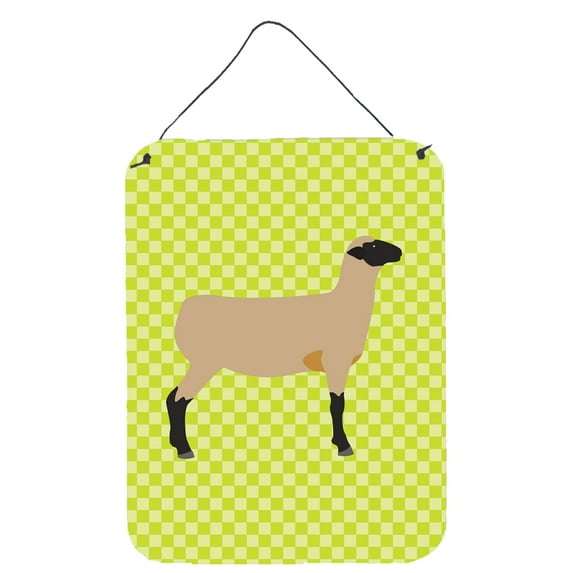 Carolines Treasures BB7802DS1216 Hampshire Down Sheep Green Wall or Door Hanging Prints