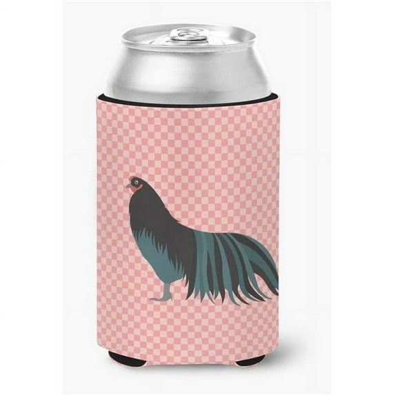 Carolines Treasures BB7833CC Sumatra Chicken Pink Check Can or Bottle Hugger