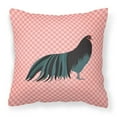 thumbnail image 1 of Carolines Treasures BB7833PW1818 Sumatra Chicken Pink Check Fabric Decorative Pillow, 18 x 18 in., 1 of 2