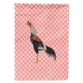 thumbnail image 1 of Caroline's Treasures BB7838GF Kulang Chicken Pink Check Flag Garden Size , Small, multicolor, 1 of 3