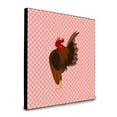 thumbnail image 1 of Carolines Treasures  8 x 8 x 0.625 in. Malaysian Serama Chicken Pink Check Artwork Panel Wall Decor, 1 of 1