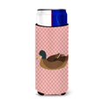 thumbnail image 1 of Carolines Treasures BB7866MUK Khaki Campbell Duck Pink Check Michelob Ultra Hugger for Slim Cans, 1 of 1
