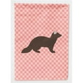 thumbnail image 1 of Caroline's Treasures BB7869CHF Sable Marten Pink Check Flag Canvas House Size , Large, multicolor, 1 of 4