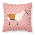 thumbnail image 1 of Carolines Treasures BB7880PW1414 Alpine Goat Pink Check Fabric Decorative Pillow, 14 x 14 in., 1 of 4