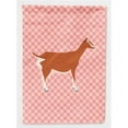 thumbnail image 1 of Caroline's Treasures BB7881GF Toggenburger Goat Pink Check Flag Garden Size , Small, multicolor, 1 of 3