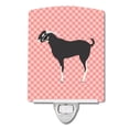 thumbnail image 1 of Carolines Treasures BB7884CNL Black Bengal Goat Pink Check Ceramic Night Light, 1 of 2