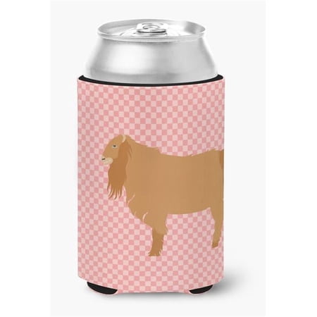 Carolines Treasures BB7885CC American Lamancha Goat Pink Check Can or Bottle Hugger