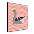 thumbnail image 1 of Carolines Treasures  8 x 8 x 0.625 in. Pilgrim Goose Pink Check Artwork Panel Wall Decor, 1 of 1