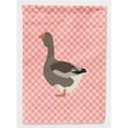 thumbnail image 1 of Caroline's Treasures BB7897GF Toulouse Goose Pink Check Flag Garden Size , Small, multicolor, 1 of 3