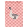 thumbnail image 1 of Buff Grey Back Goose Pink Check Flag Garden Size, 1 of 3