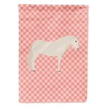 Carolines Treasures BB7905GF Paso Fino Horse Pink Check Garden Flag