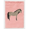 thumbnail image 1 of Caroline's Treasures BB7910CHF Welsh Pony Horse Pink Check Flag Canvas House Size , Large, multicolor, 1 of 4