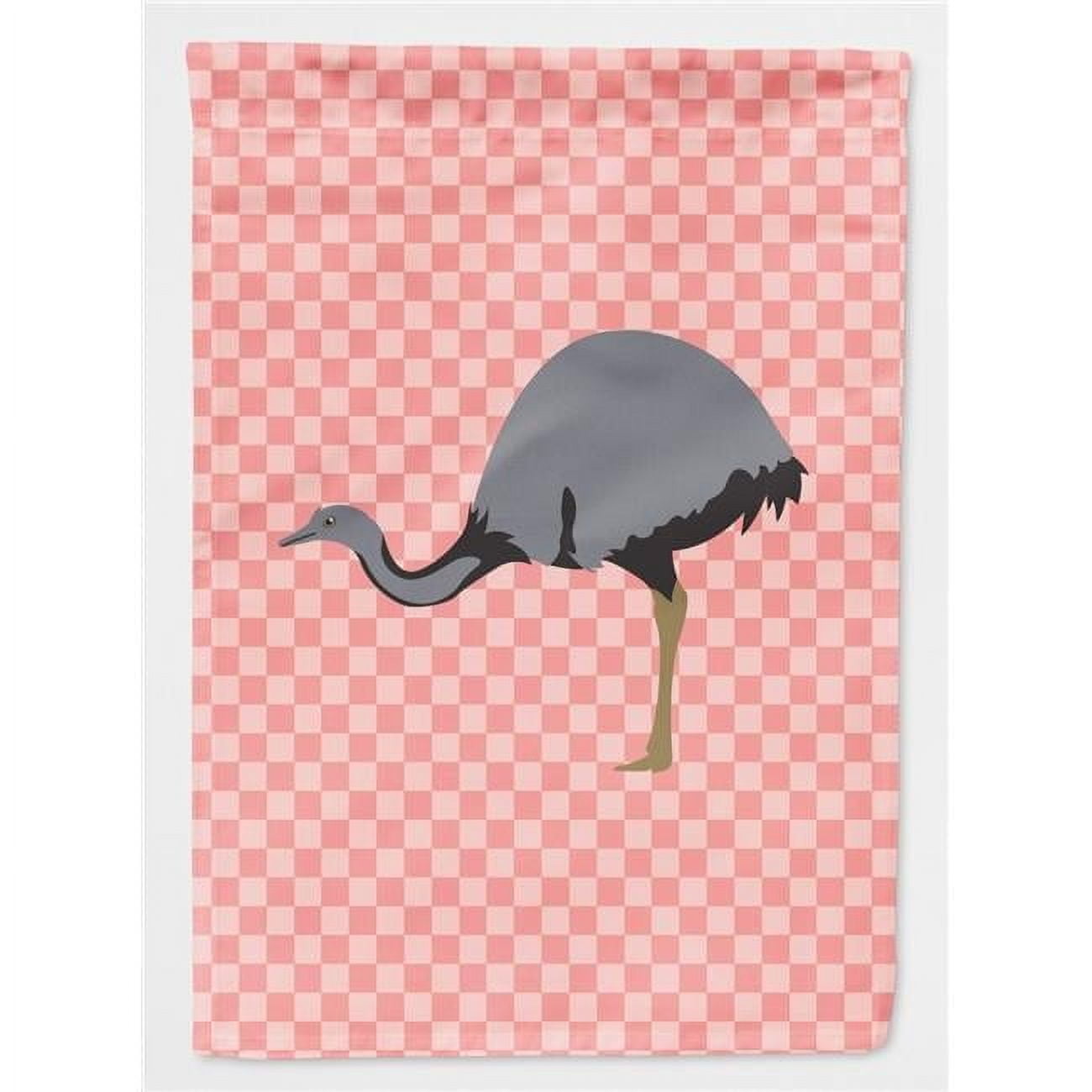 Carolines Treasures BB7923CHF Rhea Pink Check Canvas House Flag