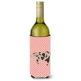 thumbnail image 1 of Carolines Treasures BB7935LITERK Mini Miniature Pig Pink Check Wine Bottle Beverge Insulator Hugger, 1 of 1