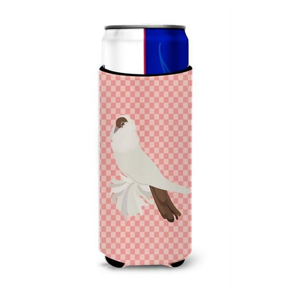 Carolines Treasures BB7944MUK German Helmet Pigeon Pink Check Michelob Ultra Hugger for Slim Cans