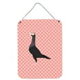 thumbnail image 1 of Carolines Treasures BB7945DS1216 English Carrier Pigeon Pink Check Wall or Door Hanging Prints, 1 of 2