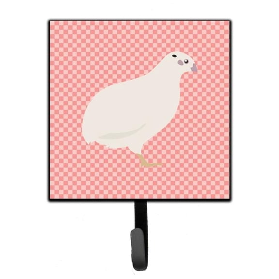 Carolines Treasures BB7957SH4 Texas Quail Pink Check Leash or Key Holder