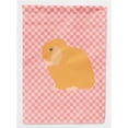 thumbnail image 1 of Carolines Treasures BB7968CHF Holland Lop Rabbit Pink Check Canvas House Flag, 1 of 4