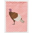 thumbnail image 1 of Caroline's Treasures BB7982GF Bourbon Red Turkey Hen Pink Check Flag Garden Size , Small, multicolor, 1 of 3