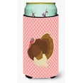 thumbnail image 1 of Carolines Treasures BB7990TBC French Turkey Dindon Pink Check Tall Boy Beverage Insulator Hugger, 1 of 1