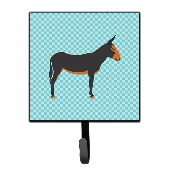 Carolines Treasures BB8029SH4 Catalan Donkey Blue Check Leash or Key Holder, 7Hx4.25W, multicolor