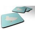 thumbnail image 1 of Carolines Treasures BB8031FC Crested Duck Blue Check Foam Coaster, Set of 4, 1 of 3