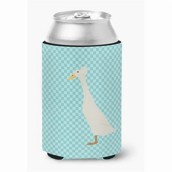 Carolines Treasures BB8033CC Bali Duck Blue Check Can or Bottle Hugger