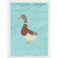 thumbnail image 1 of Caroline's Treasures BB8037CHF Saxony Sachsenente Duck Blue Check Flag Canvas House Size , Large, multicolor, 1 of 4