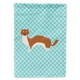 thumbnail image 1 of Caroline's Treasures BB8044GF Weasel Blue Check Flag Garden Size , Small, multicolor, 1 of 3