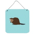 thumbnail image 1 of Carolines Treasures BB8047DS66 Eurasian Beaver Blue Check Wall or Door Hanging Prints, 6 x 6 in., 1 of 1