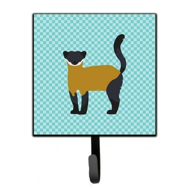 Carolines Treasures BB8048SH4 Yellow-Throated Marten Blue Check Leash or Key Holder