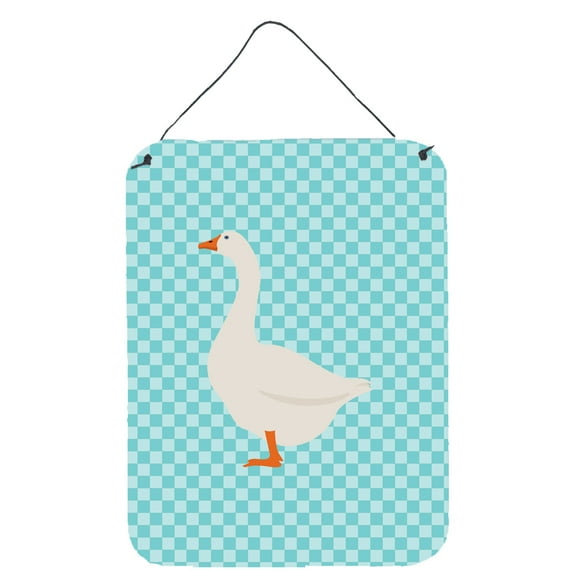 Embden Goose Blue Check Wall or Door Hanging Prints
