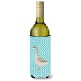 thumbnail image 1 of Carolines Treasures BB8068LITERK Steinbacher Goose Blue Check Wine Bottle Beverge Insulator Hugger, 1 of 1