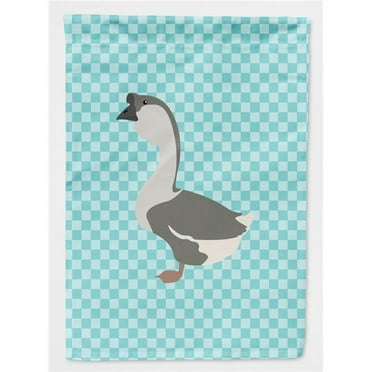 Carolines Treasures BB8073CHF African Goose Blue Check Flag Canvas House