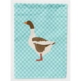 thumbnail image 1 of Carolines Treasures BB8077GF Pomeranian Rogener Goose Blue Check Flag Garden Size, 1 of 3