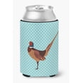 thumbnail image 1 of Carolines Treasures BB8104CC Ring-necked Common Pheasant Blue Check Can or Bottle Hugger, 1 of 1