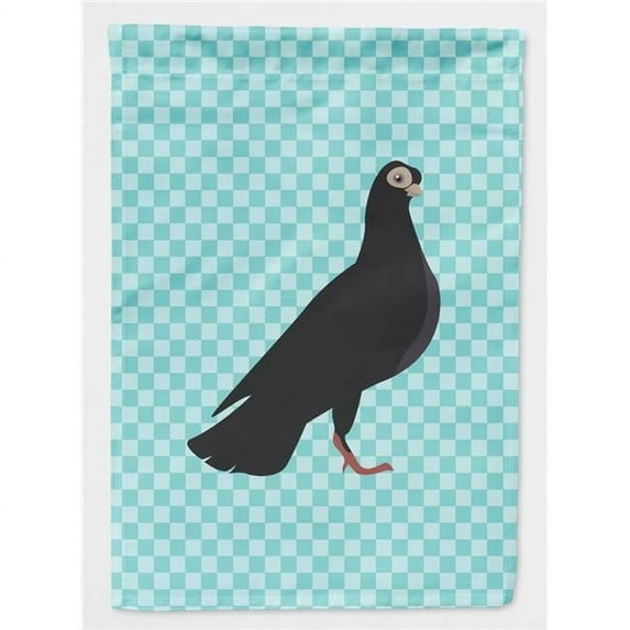 Caroline's Treasures BB8121CHF Budapest Highflyer Pigeon Blue Check Flag Canvas House Size , Large, multicolor