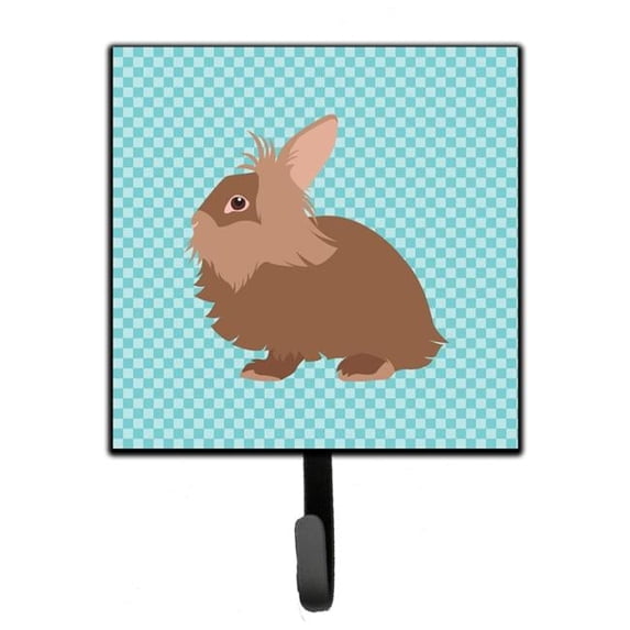 Carolines Treasures BB8134SH4 Lionhead Rabbit Blue Check Leash or Key Holder