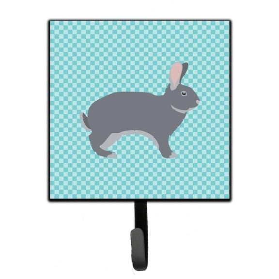 Carolines Treasures BB8140SH4 Giant Chinchilla Rabbit Blue Check Leash or Key Holder